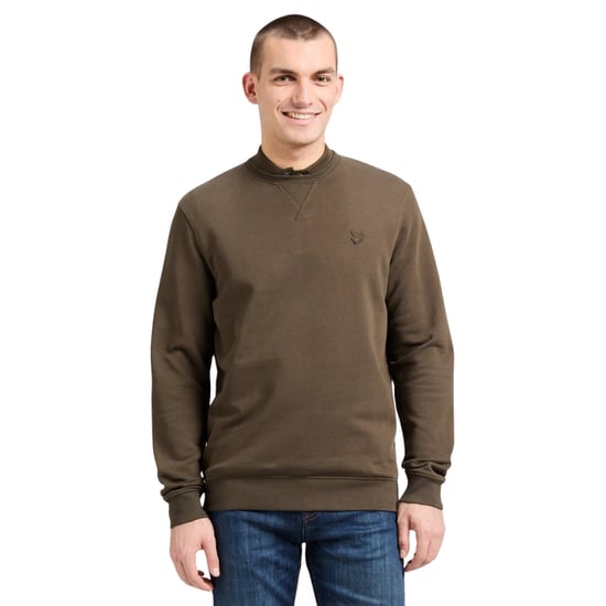 Lyle & Scott - Ton In Ton Gehaltener, Grüner Pullover Mit Rundhalsausschnitt In Form Eines Adlers - Image 2
