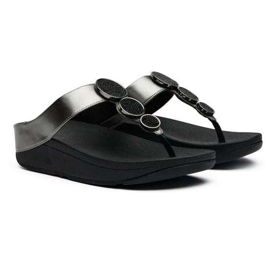 Fitflop Halo Perlenkreis Metallic Sandalen - Image 2