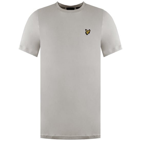 Lyle & Scott Unifarben Herren T-Shirt in Hellgrau - Image 1