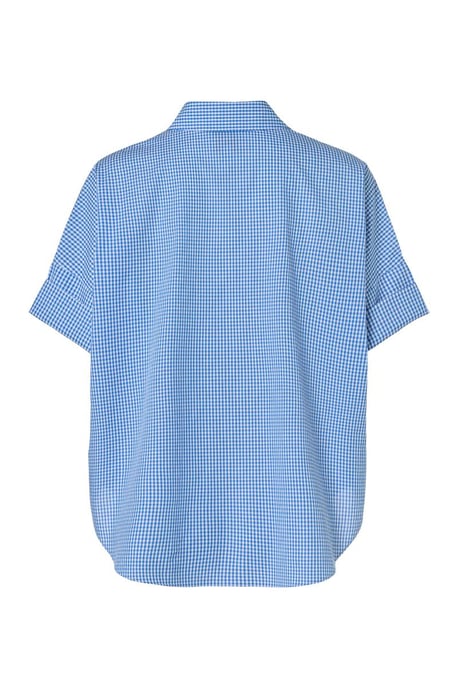 Caroline Tensen Leeds Karierte Bluse Weiß / Marine - Image 5