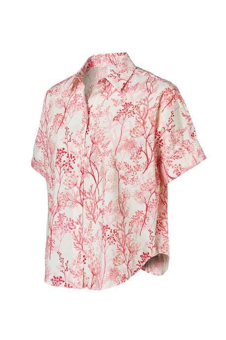 Caroline Tensen Leeds Print Bluse Weiß / Orange - Image 3