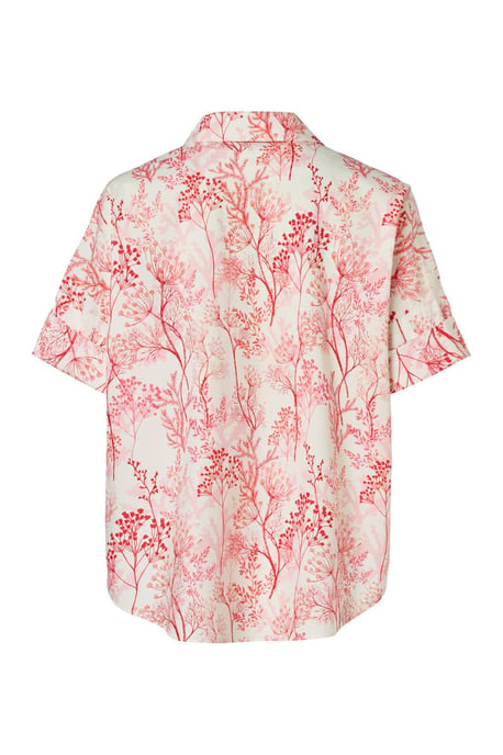 Caroline Tensen Leeds Print Bluse Weiß / Orange - Image 4