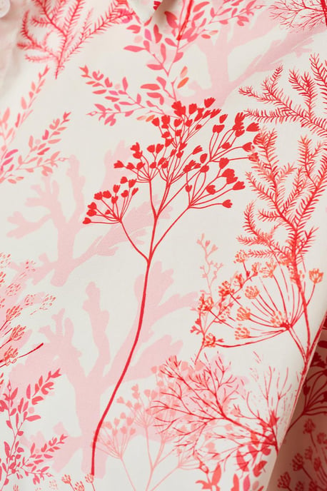 Caroline Tensen Leeds Print Bluse Weiß / Orange - Image 5