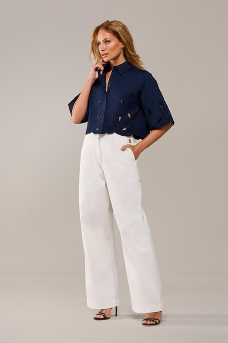 Tirzy Bluse Navy - Image 2