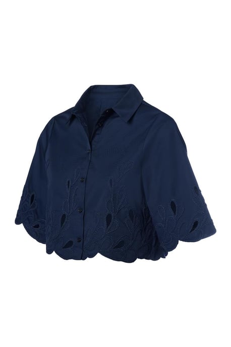 Tirzy Bluse Navy - Image 4