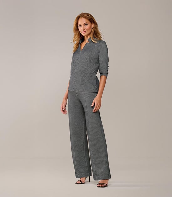 Leony Hose Schwarz / Off White - Image 6