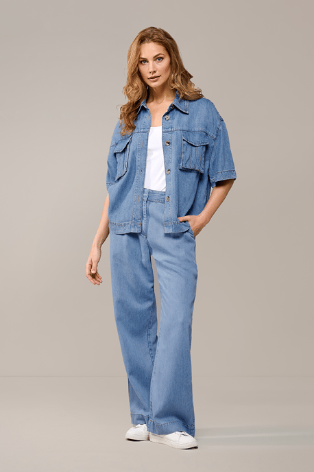 Bluse Lina Denim Blau - Image 2