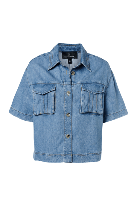 Bluse Lina Denim Blau - Image 3