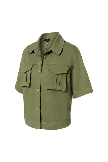 Lina Bluse Olivgrün - Image 3