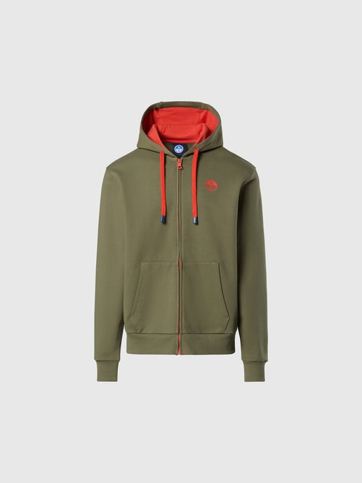 North Sails Kapuzenpullover Durchgehender Reißverschluss mit Logo-Patch - Image 3