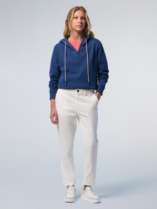 North Sails Kapuzenpullover V-Ausschnitt mit North Sails-Print - Image 5