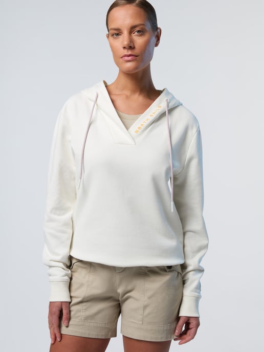 North Sails Kapuzenpullover V-Ausschnitt mit North Sails-Print - Image 4