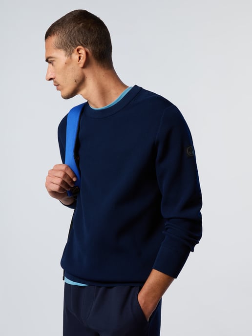 North Sails Pullover Technischer Strickausschnitt mit Rundhalsausschnitt - Image 4
