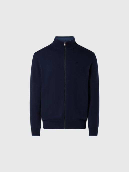 North Sails Pullover Durchgehender Reißverschluss mit gesticktem Logo - Image 3