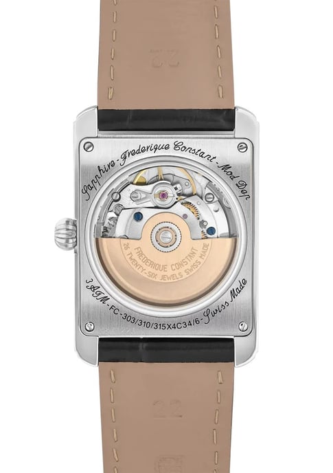Frédérique Constant Carree Heart Beat Herrenarmbanduhr Schwarz FC-311S4C26 - Image 2
