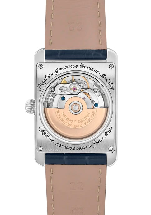 Frédérique Constant Carree Heart Beat Blau Herren Armbanduhr FC-311N4C26 - Image 2