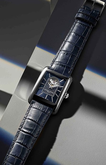 Frédérique Constant Carree Heart Beat Blau Herren Armbanduhr FC-311N4C26 - Image 4