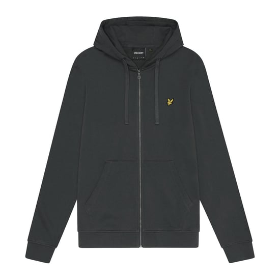 Herren Lyle And Scott Zip-Through Hoodie in Gunmetal - Image 5