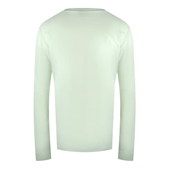 Diesel - Langärmliges T-shirt In Creme Mit Einfarbigem Logo - Image 2