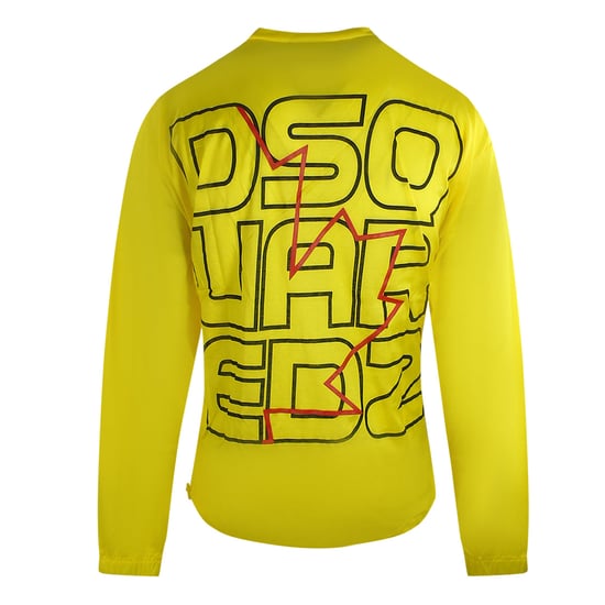 Dsquared2 - Gelbes Langarm-t-shirt Mit Großem Logo Auf Der Rückseite - Image 2