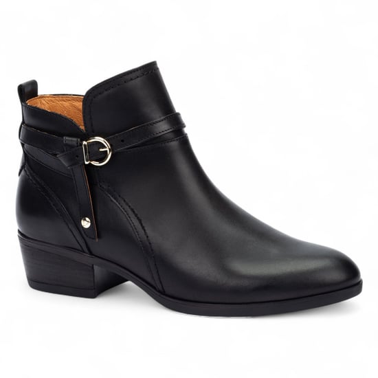Pikolinos Damen-Bootie aus schwarzem Leder mit Reißverschluss und Absatz - Daroca - Image 1