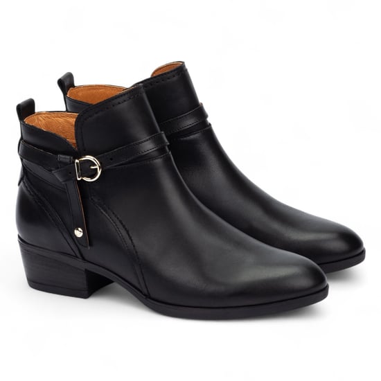 Pikolinos Damen-Bootie aus schwarzem Leder mit Reißverschluss und Absatz - Daroca - Image 3