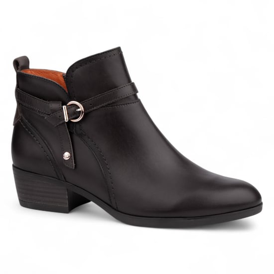 Pikolinos Damen-Bootie aus schwarzem Leder mit Reißverschluss und Absatz - Daroca - Image 5