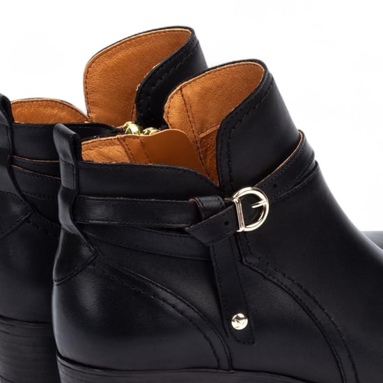 Pikolinos Damen-Bootie aus schwarzem Leder mit Reißverschluss und Absatz - Daroca - Image 6