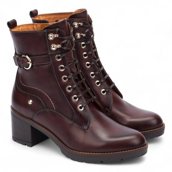 Pikolinos Damen-Knöchelstiefel „Caoba“ aus braunem Leder mit mittelhohem Absatz – Llanes - Image 3