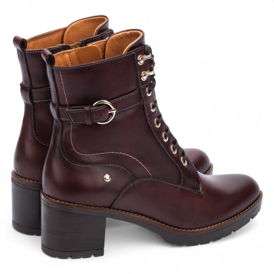 Pikolinos Damen-Knöchelstiefel „Caoba“ aus braunem Leder mit mittelhohem Absatz – Llanes - Image 4
