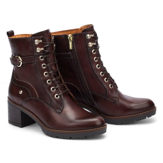 Pikolinos Damen-Knöchelstiefel „Caoba“ aus braunem Leder mit mittelhohem Absatz – Llanes - Image 5