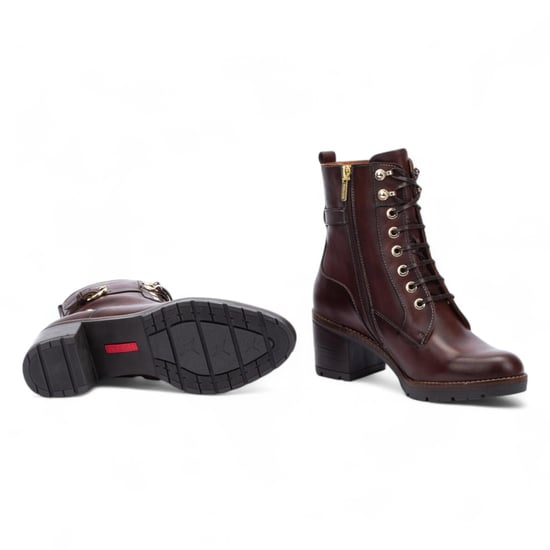 Pikolinos Damen-Knöchelstiefel „Caoba“ aus braunem Leder mit mittelhohem Absatz – Llanes - Image 6