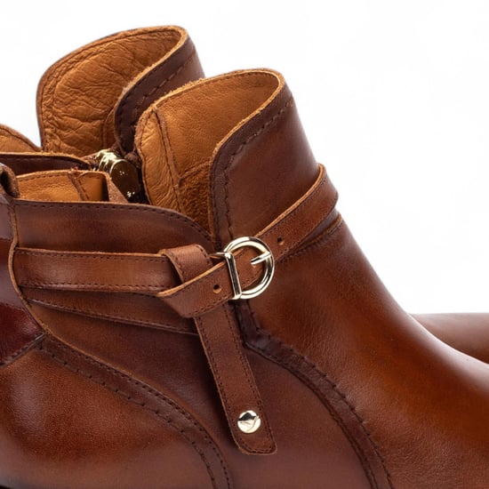 Pikolinos Damen-Stiefel Cuero aus braunem Leder mit Reißverschluss und Stiefeletten – Daroca - Image 5