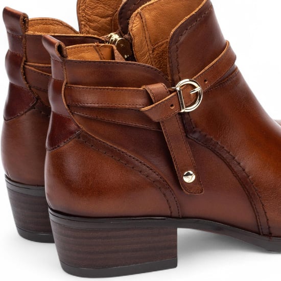 Pikolinos Damen-Stiefel Cuero aus braunem Leder mit Reißverschluss und Stiefeletten – Daroca - Image 6