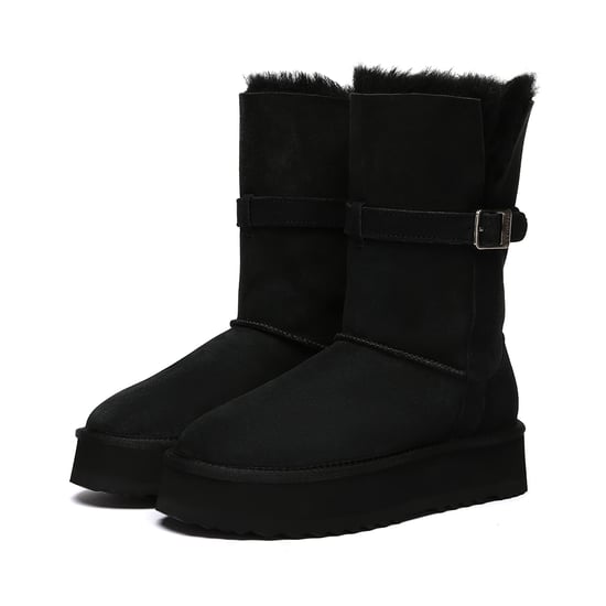EVER AU Australien Damen Bürste 3-Wege Stil Plattform Stiefel - Image 6