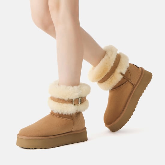 EVER AU Australien Damen Pinsel 3-Wege Stil Plattform Stiefeletten - Image 4