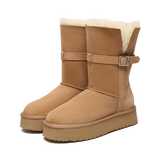 EVER AU Australien Damen Pinsel 3-Wege Stil Plattform Stiefeletten - Image 6