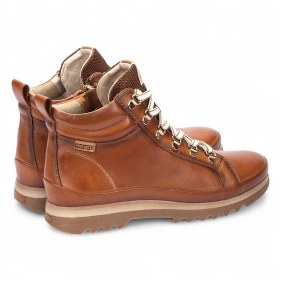 Pikolinos Damen Brandy Brown Leder Ankle Sneakers Boots - Vigo - Image 5