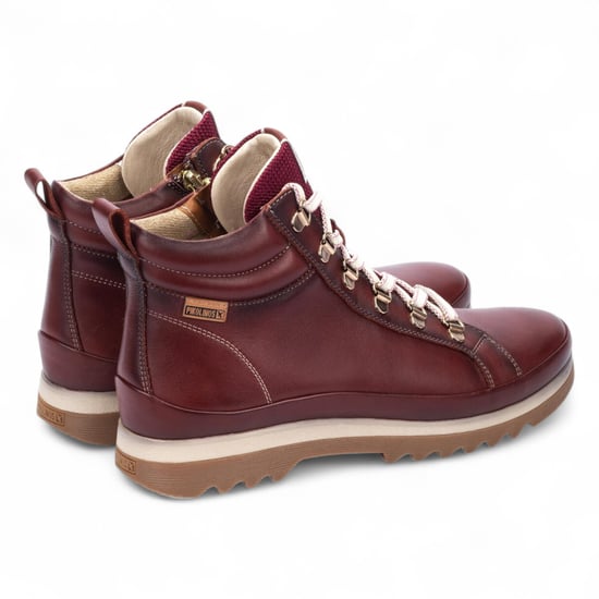 Pikolinos Damen Arcilla Rote Leder-Sneakers - Vigo - Image 4