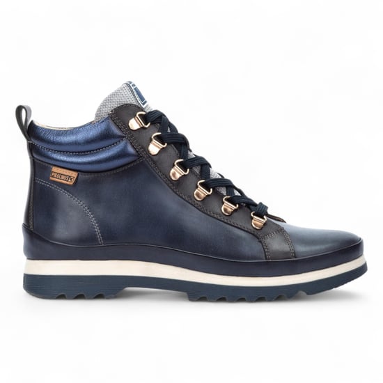Pikolinos Damen-Stiefeletten Vigo aus blauem Leder - Image 1