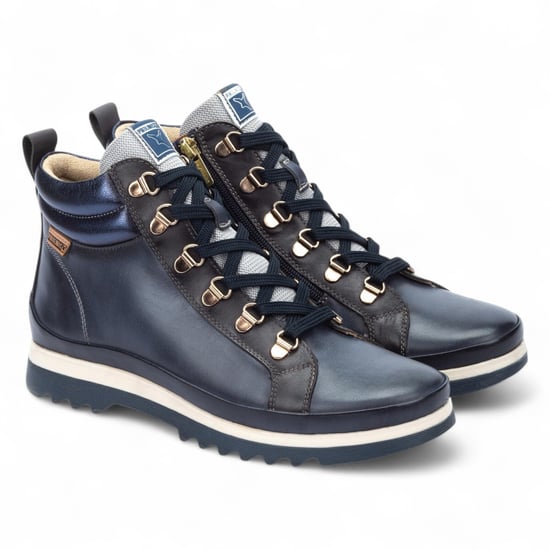 Pikolinos Damen-Stiefeletten Vigo aus blauem Leder - Image 3