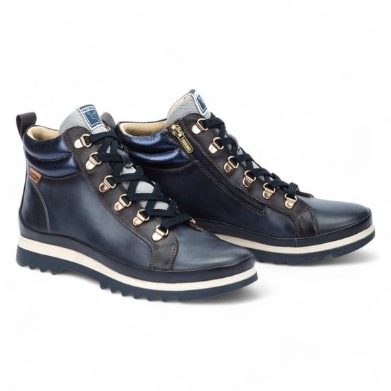 Pikolinos Damen-Stiefeletten Vigo aus blauem Leder - Image 5