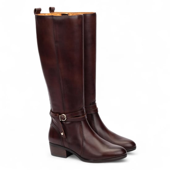 Pikolinos Damen Kniehohe Stiefel Caoba Braunes Leder - Daroca - Image 3