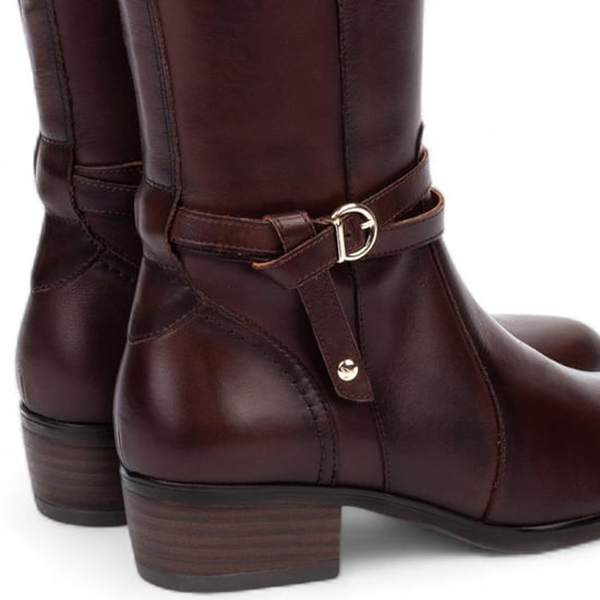 Pikolinos Damen Kniehohe Stiefel Caoba Braunes Leder - Daroca - Image 5