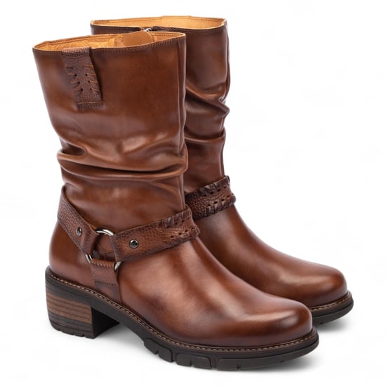 Pikolinos Damen-Stiefeletten, mittelhoch, cuerobraun, Leder, San Sebastia - Image 3