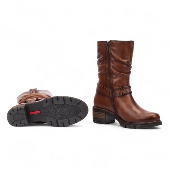 Pikolinos Damen-Stiefeletten, mittelhoch, cuerobraun, Leder, San Sebastia - Image 5
