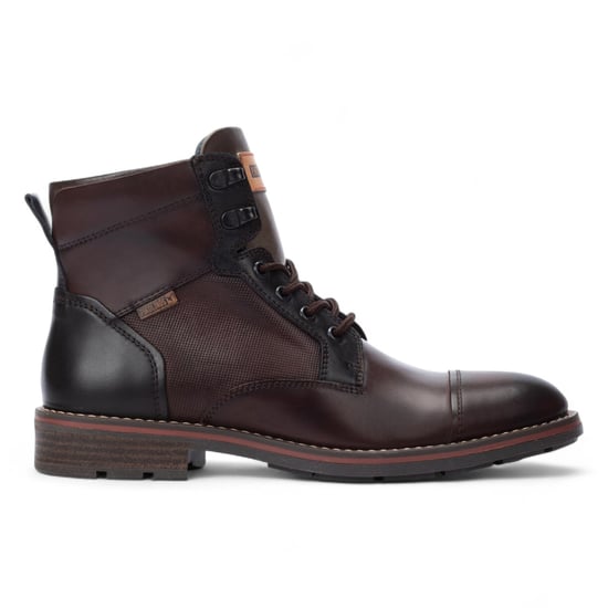 Pikolinos Olmo Herren-Stiefeletten aus braunem Leder mit Reißverschluss und Schnürung – York - Image 1