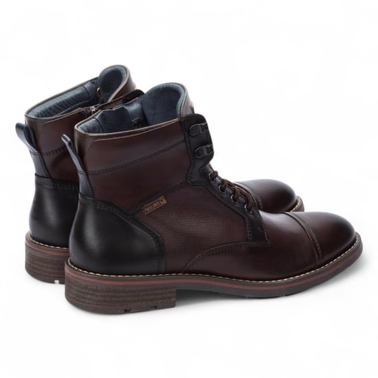 Pikolinos Olmo Herren-Stiefeletten aus braunem Leder mit Reißverschluss und Schnürung – York - Image 4