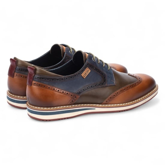 Pikolinos Herren Brandy Brown Leder Brogue Schnür-Oxford-Schuhe - Avila - Image 4