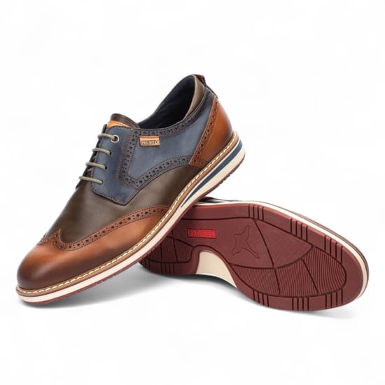 Pikolinos Herren Brandy Brown Leder Brogue Schnür-Oxford-Schuhe - Avila - Image 6